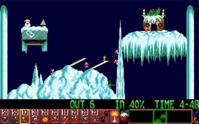 Holiday Lemmings 94 - Screenshot - Gameplay Image