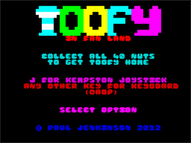 Toofy in Fan Land - Screenshot - Game Title Image