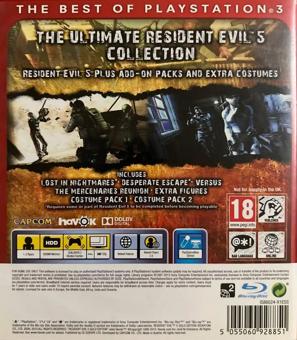 Resident Evil 5: Gold Edition Images - LaunchBox Games Database