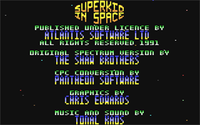 Superkid in Space - Screenshot - Game Title Image