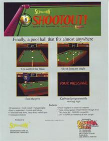 9-Ball Shootout - Advertisement Flyer - Back Image