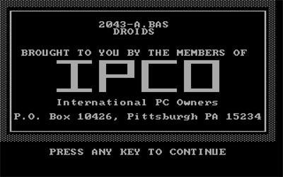 Droids - Screenshot - Game Title Image