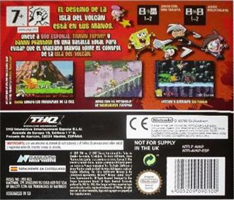 Nicktoons Battle for Volcano Island - Box - Back Image