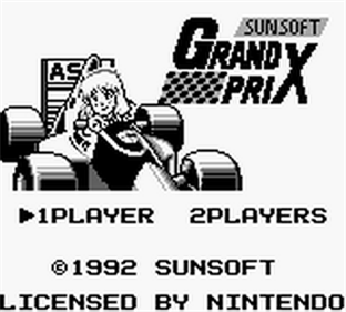 Sunsoft Grand Prix - Screenshot - Game Title Image