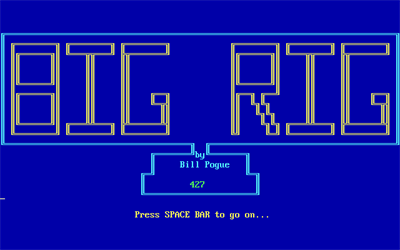 Big Rig - Screenshot - Game Title Image