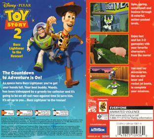 Toy Story 2: Buzz Lightyear to the Rescue! - Box - Back Image