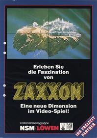 Zaxxon - Advertisement Flyer - Front Image