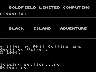 Black Island Adventure - Screenshot - Game Title Image