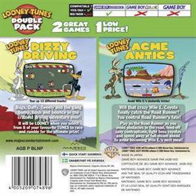 Looney Tunes: Double Pack: Dizzy Driving / Acme Antics - Box - Back Image