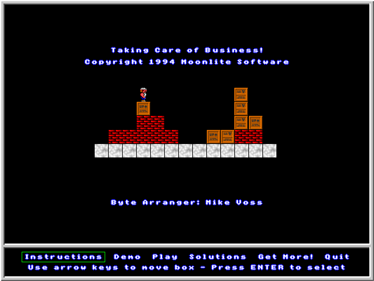 Taking Care of Business - Screenshot - Game Title Image