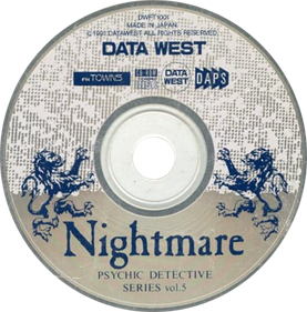 Psychic Detective Series Vol. 5: Nightmare - Disc Image