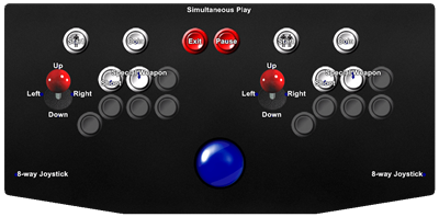 Lightning Fighters - Arcade - Controls Information Image