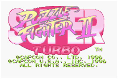 Super Puzzle Fighter II - Screenshot - Game Title Image