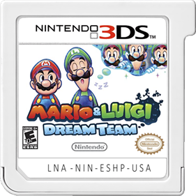 Mario & Luigi: Dream Team - Fanart - Cart - Front Image