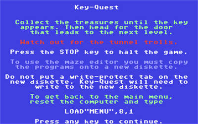 Key-Quest 64 - Screenshot - Game Title Image