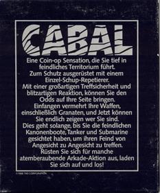 Cabal - Box - Back Image