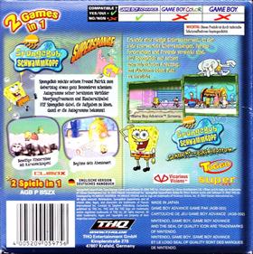 2 Games in 1: SpongeBob SquarePants: Battle for Bikini Bottom + SpongeBob SquarePants: Supersponge - Box - Back Image