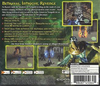 Legacy of Kain: Soul Reaver - Box - Back Image