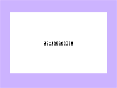 3D-Irrgarten - Screenshot - Game Title Image