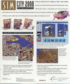 SimCity 2000: CD Collection - Box - Back Image
