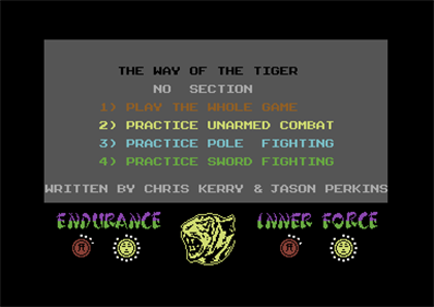 The Way of the Tiger - Screenshot - Game Title Image