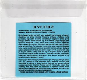 Rycerz - Box - Back Image
