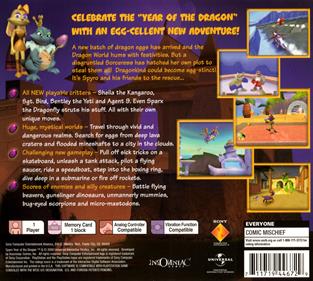 Spyro: Year of the Dragon - Box - Back Image