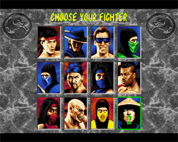 Mortal Kombat II - Screenshot - Game Select Image