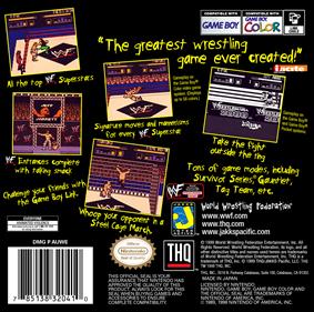 WWF Wrestlemania 2000 - Box - Back Image
