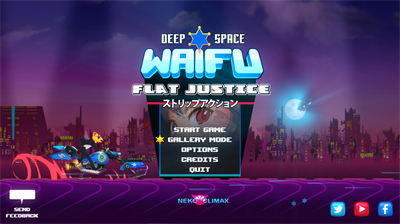 Deep Space Waifu: Flat Justice Version - Screenshot - Game Title Image