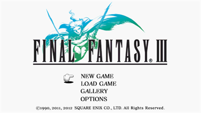 Final Fantasy III - Screenshot - Game Title Image