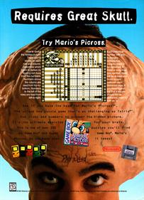 Mario's Picross - Advertisement Flyer - Front Image