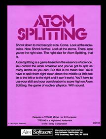 Atom Splitting - Box - Back Image