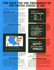 President Elect - Box - Back Image