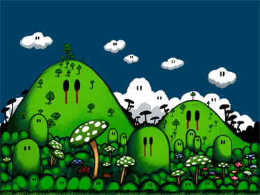 Panic in the Mushroom Kingdom - Fanart - Background Image