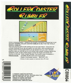 Roller Coaster Rumbler - Box - Back Image