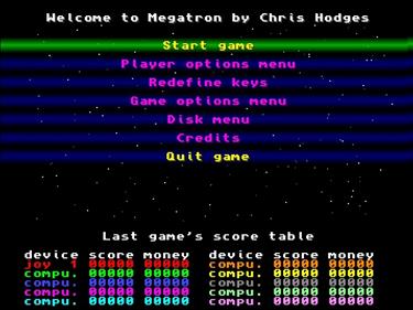 Mega Tron - Screenshot - Game Select Image