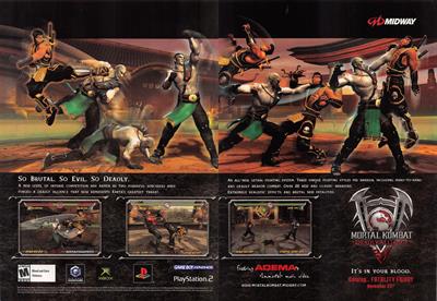Mortal Kombat: Deadly Alliance - Advertisement Flyer - Front Image