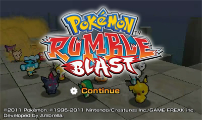 Pokémon Rumble Blast - Screenshot - Game Title Image