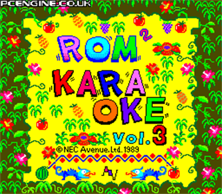 Rom Rom Karaoke: Volume 3 - Screenshot - Game Title Image