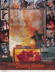 The Last Bounty Hunter - Advertisement Flyer - Back Image