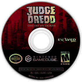 Judge Dredd: Dredd vs Death - Disc Image