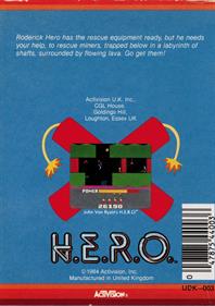 H.E.R.O.: Helicopter Emergency Rescue Operation - Box - Back Image