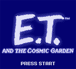 E.T. The Extra-Terrestrial and the Cosmic Garden - Screenshot - Game Title Image
