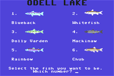 Odell Lake - Screenshot - Game Select