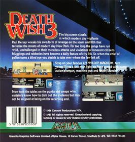 Death Wish 3 - Box - Back Image