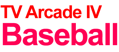 TV Arcade IV: Baseball - Clear Logo Image