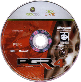 Project Gotham Racing 4 - Disc Image