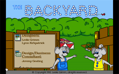 The Backyard - Screenshot - Game Title Image