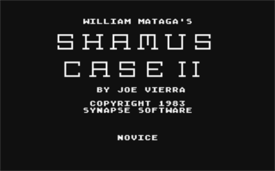 Shamus: Case II - Screenshot - Game Title